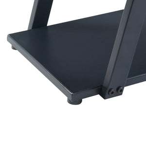 Standregal Rollag 72x40x25cm aus Metall Schwarz [en.casa]