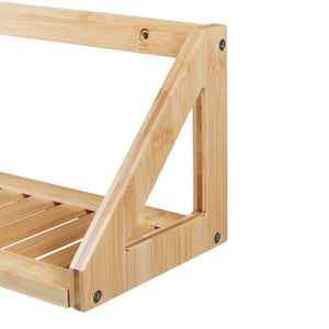 Wandregalset Gjerdrum 2er Set 43x15x15cm Bambus [en.casa]