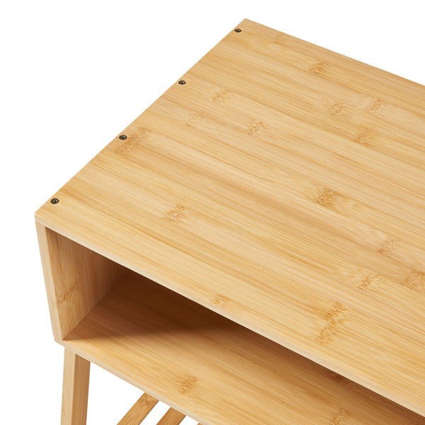 Nachttisch Håbo 50x45x36 cm Bambus [en.casa]