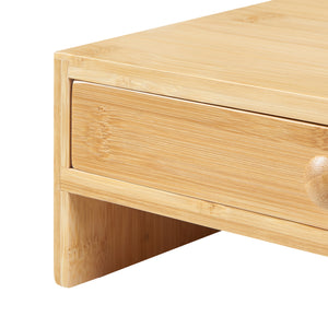 Monitorständer Hallstahammar 56x18x9,5 cm Bambus [en.casa]