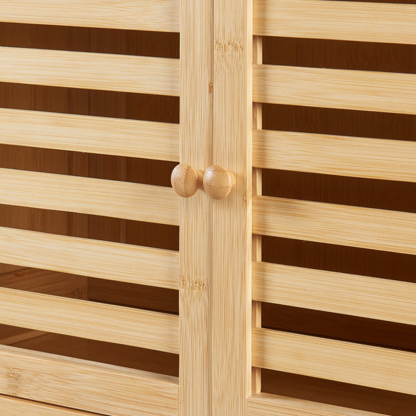 Badezimmerregal Haugesund 158x60x26 cm Bambus [en.casa]