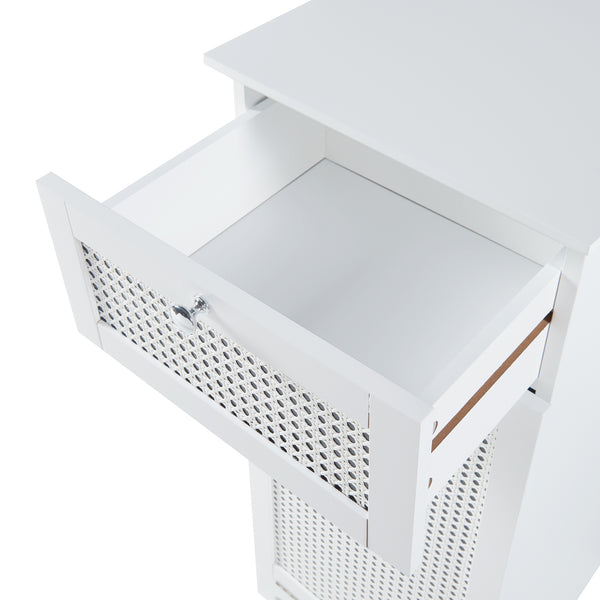 Wäscheschrank Karlsøy 90x38x40cm Weiß [en.casa]