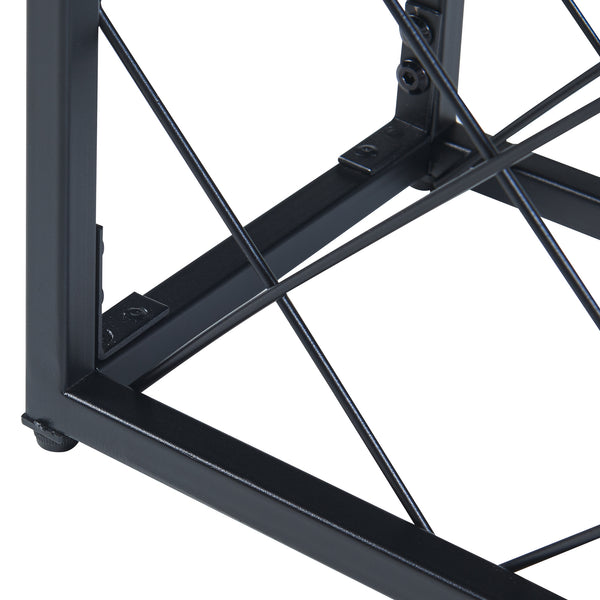 Weinregal Taivassalo für 25 Flaschen Schwarz [en.casa]