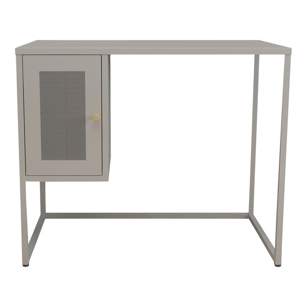Schreibtisch Sund Stahl 75x100x50 cm Grau [en.casa]