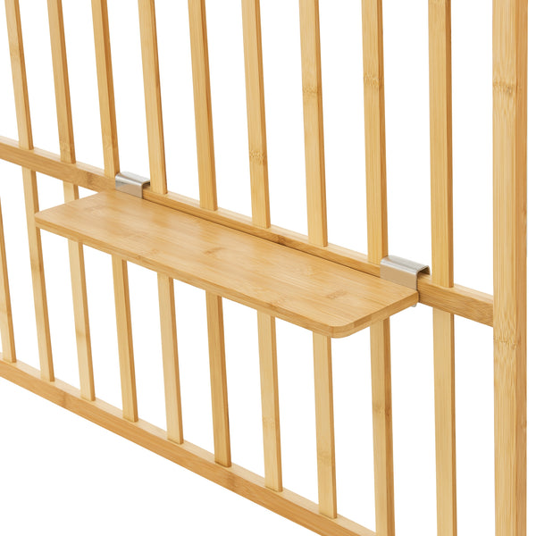 Wandregal Røst 120x80x13cm Bambus [en.casa]