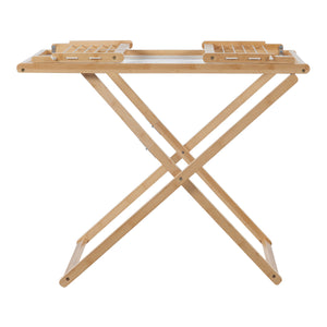 Klappbarer Wäscheständer Fakala 154x59x82 cm Bambus [en.casa]