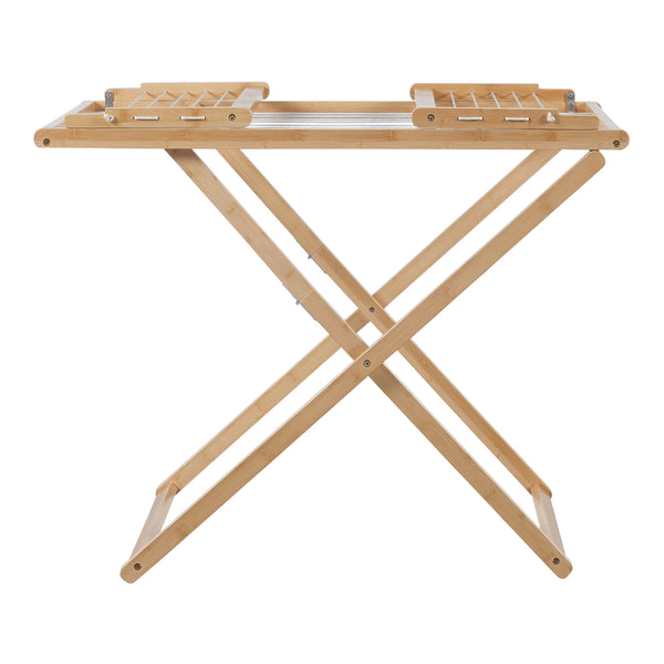 Klappbarer Wäscheständer Fakala 154x59x82 cm Bambus [en.casa]