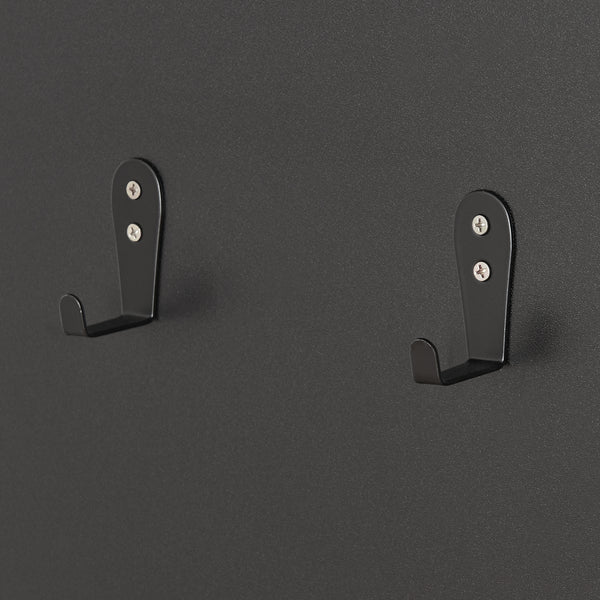 Garderobenpaneel Helsinge mit Spiegel 140x60x16 cm [en.casa]