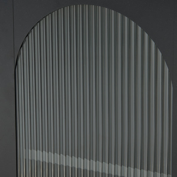 Beistellschrank Karlskrona 102x43x40 cm Schwarz, matt [en.casa]