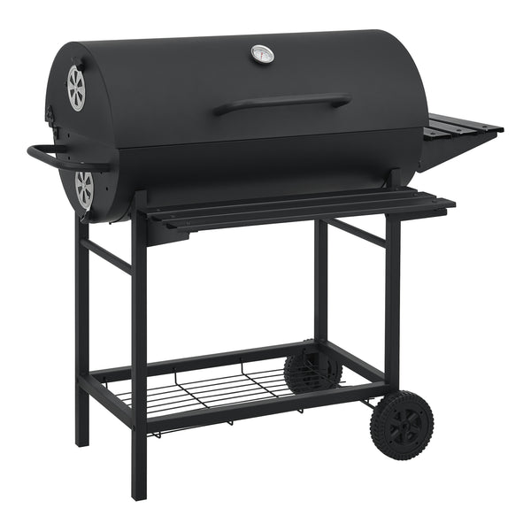 Grillwagen Armento 95x108x61cm Schwarz [casa.pro]