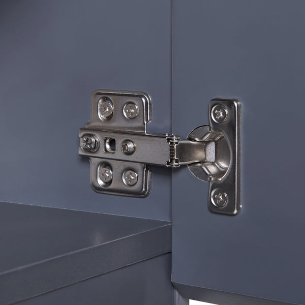 Hängeschrank Overath 30x30x60 cm Grau [en.casa]