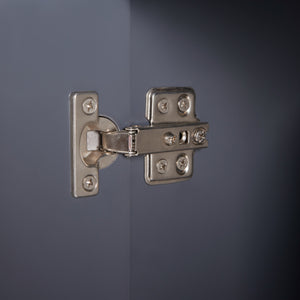 Spiegelschrank Overath 60x20x50 cm Grau [en.casa]