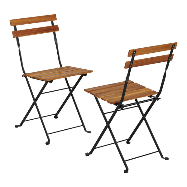 Bistroset Bovino 3-tlg. Akazienholz [casa.pro]