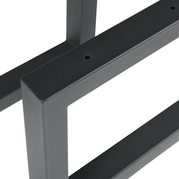 Tischgestell 2er Set Lunderskov 35x50cm Schwarz [en.casa]