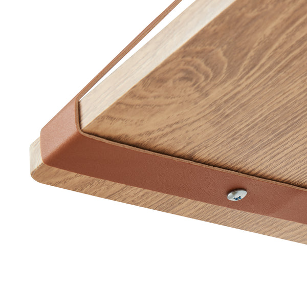 Wandregalset Utsira 48/60 x 20 x 30 cm 2-tlg. Eicheoptik/Braun [en.casa]