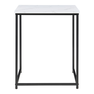 Satztisch Trollhättan 3-tlg. Marmoroptik, weiß [en.casa]