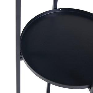 Pflanzenständer Tuusula 3er Set Metall Schwarz [en.casa]