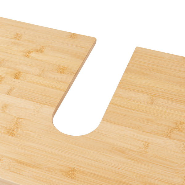 Waschbeckenunterschrank Boksereys 60x100x35 cm Bambus Natur [en.casa]