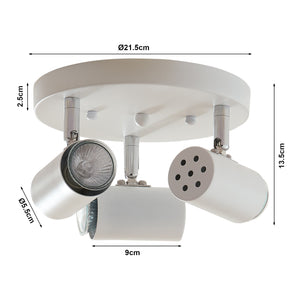 Deckenleuchte Bathgate 3 x GU10 Weiß [lux.pro]