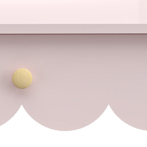 Kinderschminktisch mit Stuhl Vestnes Cotton Candy/Weiß [en.casa]