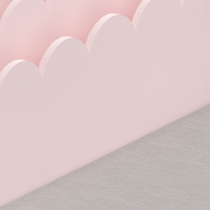 Kindersitzbank mit Regal Vestnes 100x45x70 cm Cotton Candy/Weiß [en.casa]