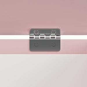 Spielzeugkiste Vestnes 60x30x44 cm Cotton Candy/Weiß [en.casa]