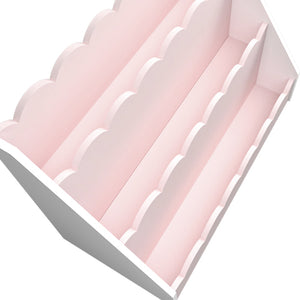 Kinderregal Vestnes 48x61x30 cm Cotton Candy/Weiß [en.casa]