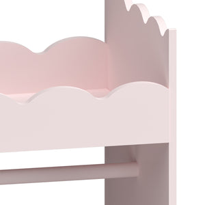 Kindergarderobe Vestnes mit Spiegel 115x63x38 cm Cotton Candy [en.casa]