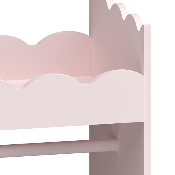 Kindergarderobe Vestnes mit Spiegel 115x63x38 cm Cotton Candy [en.casa]