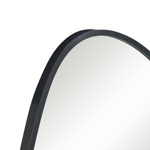 Wandspiegel Orland 82x46 cm Schwarz [en.casa]