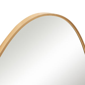 Wandspiegel Lardkapihond 75x53 cm Goldfarben [en.casa]