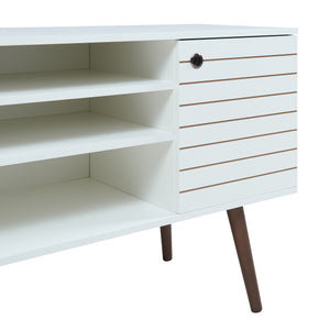 Fernsehschrank Vare 130x40x66 cm Weiß [en.casa]