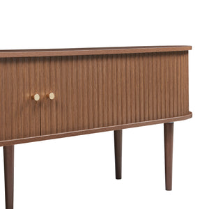 Fernsehschrank Mapia 166x40x55 cm Walnussoptik [en.casa]