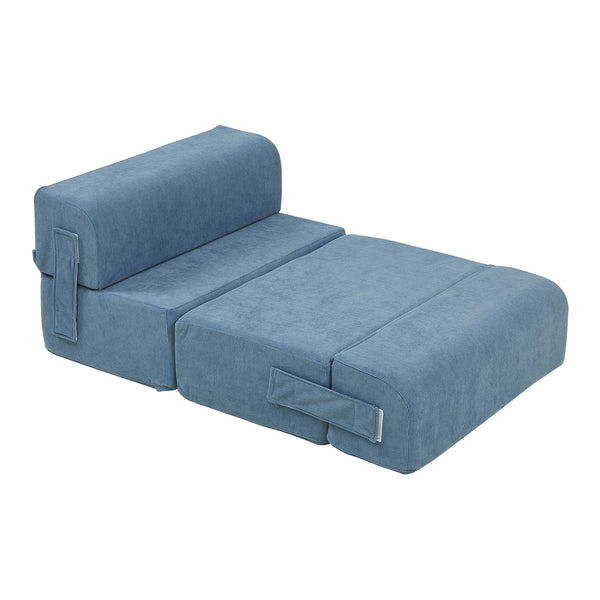 Haustiertreppe Joelerhatra 4-tlg. 45x50x45 cm Cord Blau [en.casa]