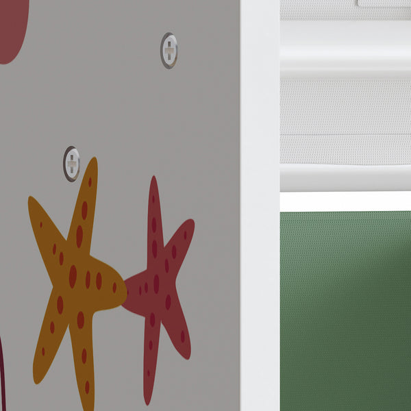 Kinderregal Farusa 80x90x30 cm Aqua Dream Motiv [en.casa]