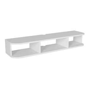 TV-Lowboard hängend Oundsvas 120x30x19 cm Weiß [en.casa]