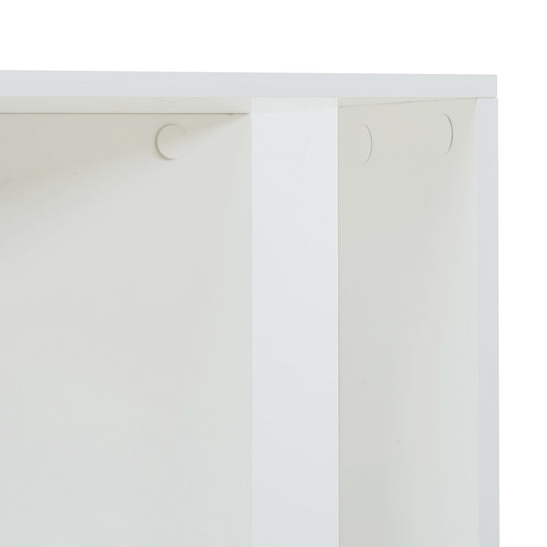 Drehbares Bücherregal Fjelmarirg 109x34x34 cm Weiß [en.casa]