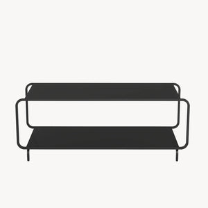 Couchtisch Færder 115x50x45 cm Stahl Schwarz [en.casa]