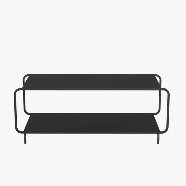 Couchtisch Færder 115x50x45 cm Stahl Schwarz [en.casa]