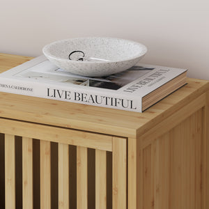 Beistellschrank Sirgerg 77x72x33 cm Bambus Natur [en.casa]