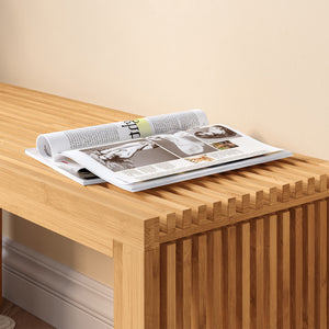 Schuhbank Korjad 90x33x43 cm Bambus [en.casa]