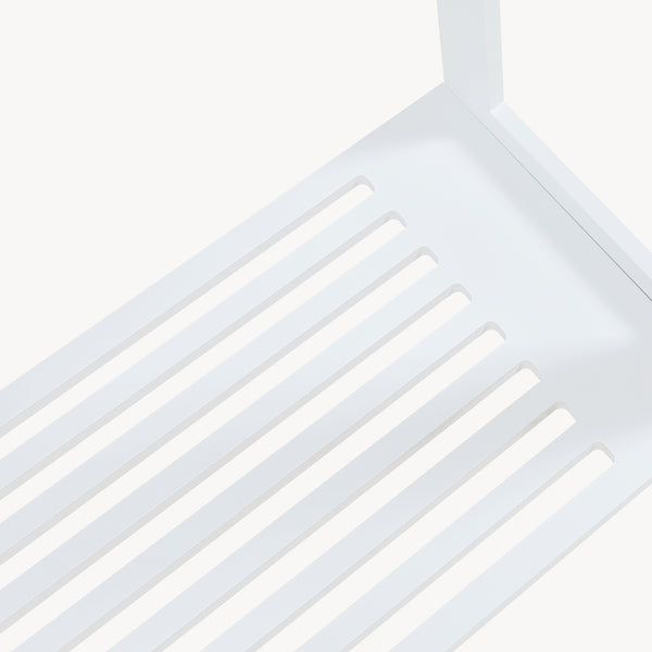 Garderobenständer Langeskov 78x75x35cm Weiß [en.casa]