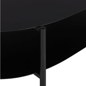 Couchtisch Enebakk 112x62x40,5cm Schwarz, matt [en.casa]