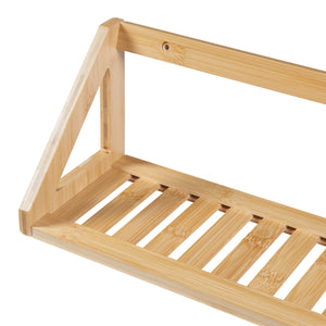 Wandregalset Gjerdrum 2er Set 43x15x15cm Bambus [en.casa]