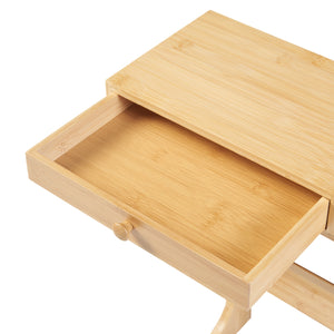 Monitorständer Hallstahammar 56x18x9,5 cm Bambus [en.casa]