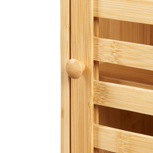 Badezimmerschrank Järfälla 55x37x16 cm Bambus [en.casa]