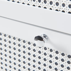 Wäscheschrank Karlsøy 90x38x40cm Weiß [en.casa]