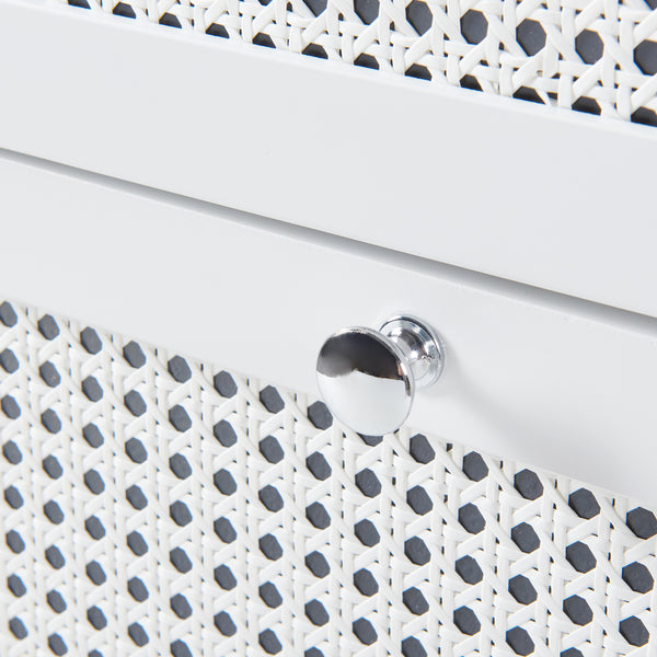 Wäscheschrank Karlsøy 90x38x40cm Weiß [en.casa]