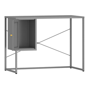 Schreibtisch Sund Stahl 75x100x50 cm Grau [en.casa]