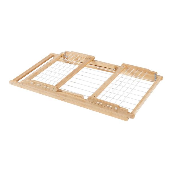 Klappbarer Wäscheständer Fakala 154x59x82 cm Bambus [en.casa]